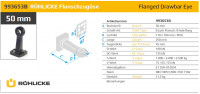 993653-B 50 mm Flanschzugöse 8-Loch