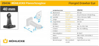 Z0436 40 mm Flanschzugöse 145 x 145 mm 8-Loch