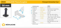 Z044 50 mm Flanschzugöse (ungeschlitzte Buchse) 