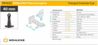 991653 40 mm Flanschzugöse 6-Loch