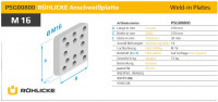 PSG00800 Anschweißplatte